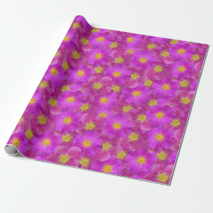 Papier Cadeau Rose sauvage Motif sans couture