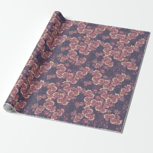 Papier Cadeau Rose vintage