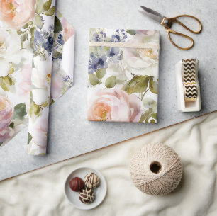 Papier Cadeau Roses et fleurs peintres