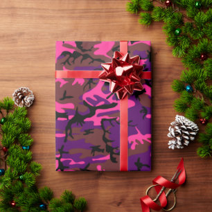 Papier Cadeau Roses indien Camo