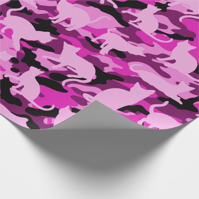 Papier Cadeau Roses indien Catmouflage (Coin)