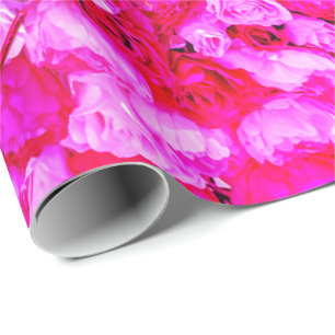 Papier Cadeau Roses roses rose Floral Bonne fête des mères