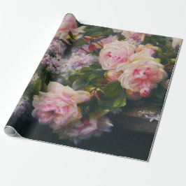 Papier Cadeau Roses victoriens et Lilacs