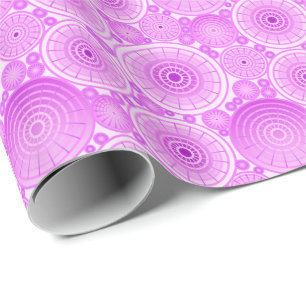 Papier Cadeau Roues imbriquées - lavande et violet