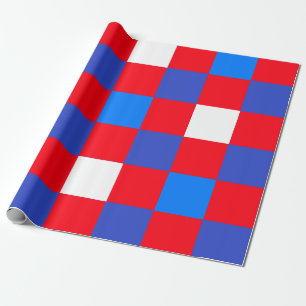 Papier Cadeau Rouge, Blanc & Audacieux – Fête de l'Indépendance