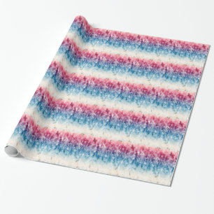 Papier Cadeau Rouge Blanc Bleu Artiste USA Conception patriotiqu