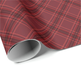 Papier Cadeau Rouge plaid classique de Noël