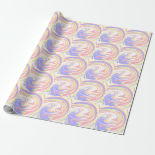 Papier Cadeau Rouge rose rouge violet rayures modernes motif sur