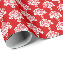 Papier Cadeau Rouge tomate | Papier blanc à enveloppement de Dam