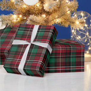 Papier Cadeau Rouge/vert mignon