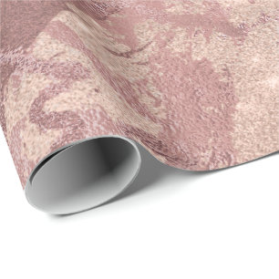 Papier Cadeau Rougissent la texture brillante de poudre
