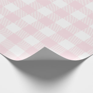 Papier Cadeau Rougissent le motif rose de contrôle de Buffalo