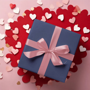 Papier Cadeau Rouleau de papier à enveloppement bleu marine moye