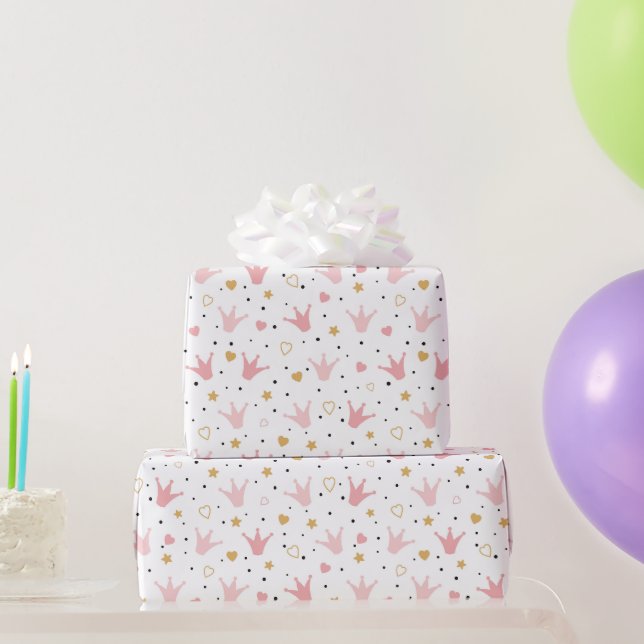 Papier Cadeau Rouleau de papier d'emballage Princess Crown (Cadeaux de fête)