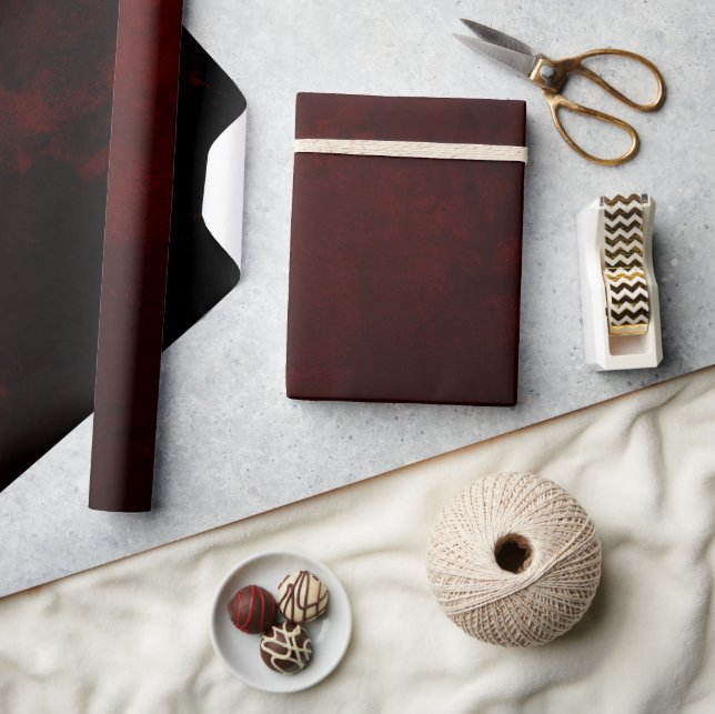 Papier Cadeau Rouleau rouge gothique Grunge urbaine (Artisanat)