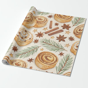 Papier Cadeau Roulés à la cannelle et épices - Pâtisserie des Fê
