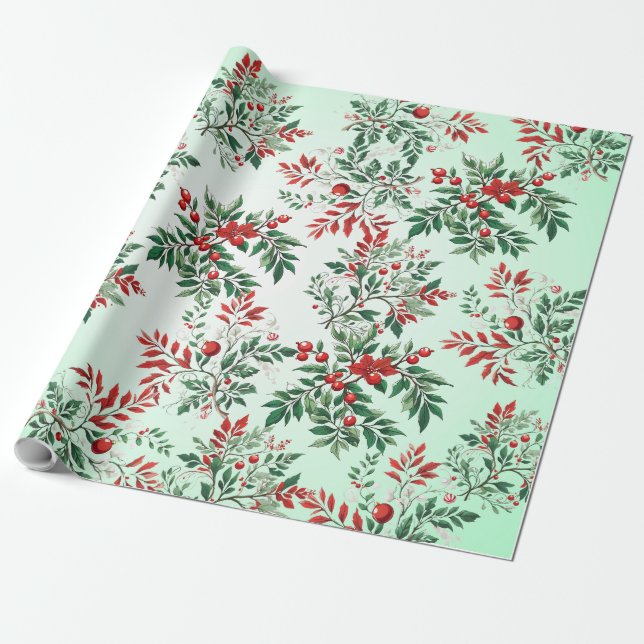 Papier Cadeau Rowan de Noël (Déroulé)