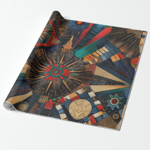 Papier Cadeau Royal Blue "Anciennes Chroniques Indigènes" Matte 