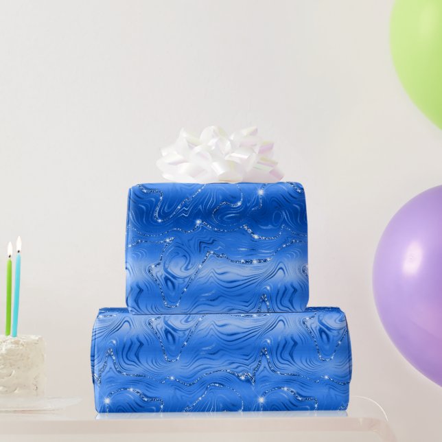 Papier Cadeau Royal Blue de luxe (Cadeaux de fête)