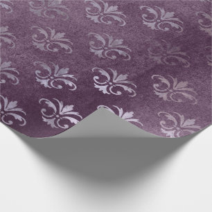 Papier Cadeau Royal Princess Amethyst Purple Fleur-de-lis