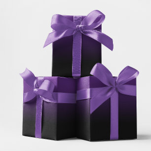 Papier Cadeau Royal Purple et Black Ombre