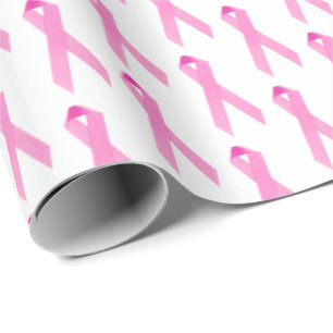 Papier Cadeau Rubans de survivants du cancer du sein rose