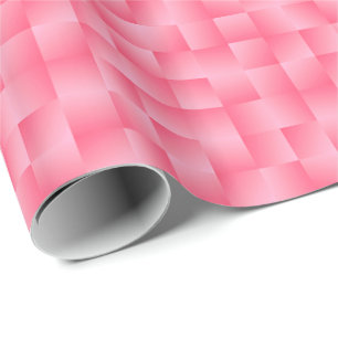 Papier Cadeau Rubans satinés - corail profond