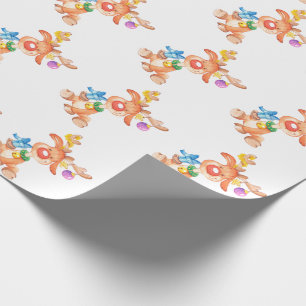 Papier Cadeau Rudolph le Renne au Nez Rouge