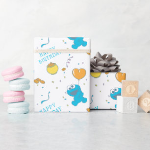 Papier Cadeau Rue Sésame Anniversaire du Monstre de Cookies
