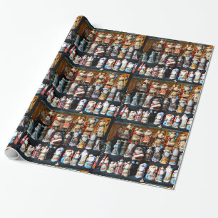 Papier Cadeau Russe Santa