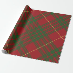 Papier Cadeau Rustique Plaid Élégant MacTavish Tartan