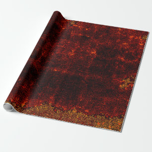 Papier Cadeau Rustique Vintage brillant Orange Brown Grunge Text