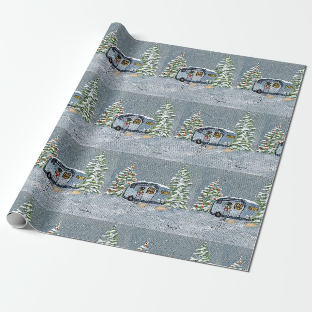 Papier Cadeau Rv à plein temps dans Noël d'hiver (Déroulé)