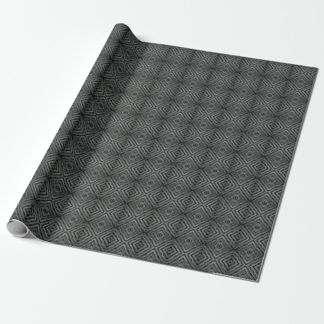 Papier Cadeau Rythme pulsif Art Abstrait moderne Illustration (Déroulé)