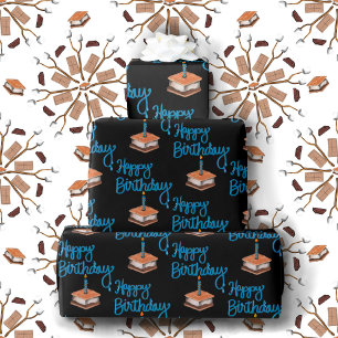 Papier Cadeau S’mores Joyeux anniversaire