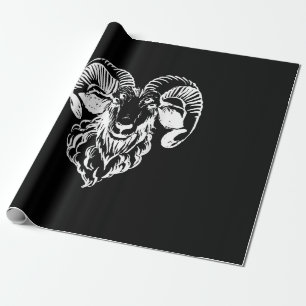 Papier Cadeau Sabbatique Baphomet Chèvre mal Satané