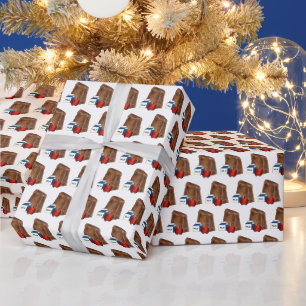 Papier Cadeau Sac Brown École Déjeuner Pomme Lait Enseignant