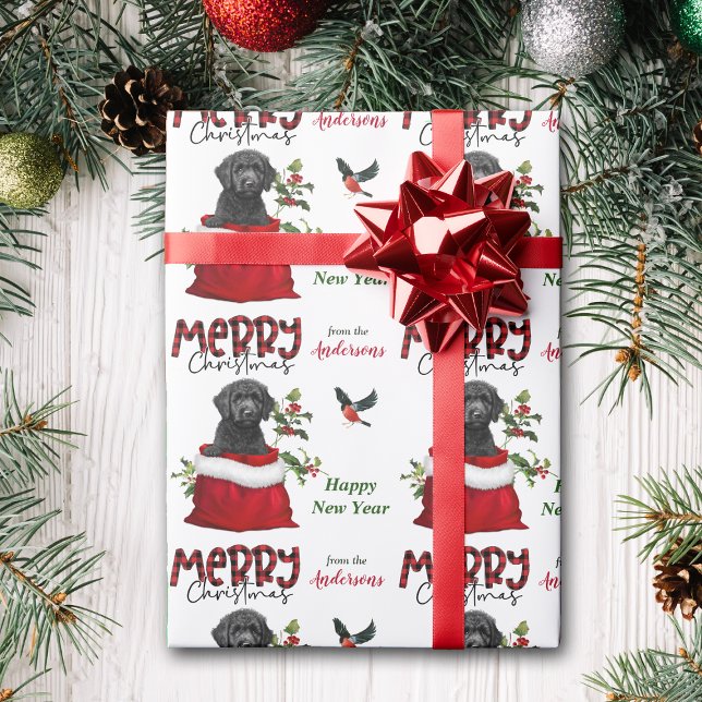 Papier Cadeau Sac cadeau de Noël pour chien de caniche noir (Créateur téléchargé)