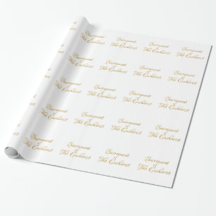 Papier Cadeau Sacrament de The Eucharist Golden 3D Look