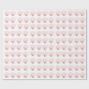 Papier Cadeau Safari animal de bébé rose en hausse