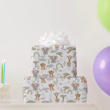 Safari Baby Animals Rainbows Baby shower