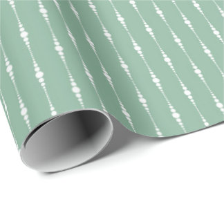 Papier Cadeau Sage Green Color Watercolor Pattern