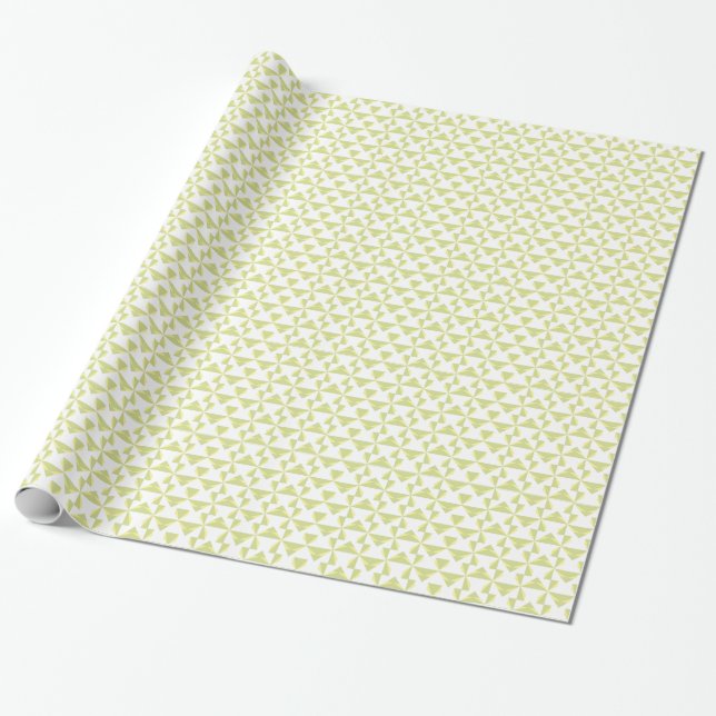 Papier Cadeau Sage Pinwheels (Déroulé)