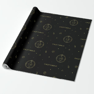 Papier Cadeau Sagittarius zodiaque horoscope étoile signe gradie