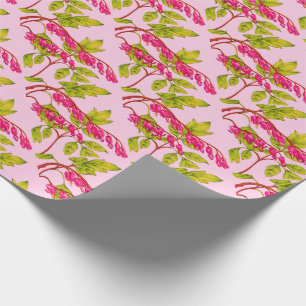 Papier Cadeau saigner les coeurs fleurs imprimer