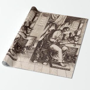 Papier Cadeau Saint Luc l'Évangéliste et Apôtre