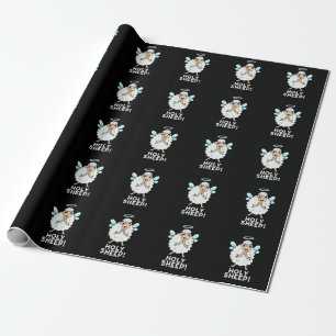 Papier Cadeau Saint-mouton drôle Animal Pun Dark BG