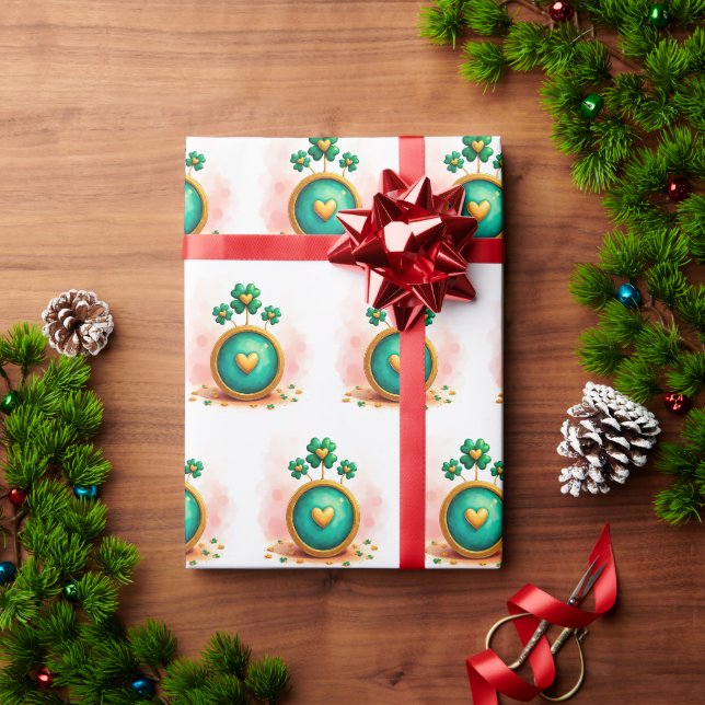 Papier Cadeau Saint Patrick's Day (Cadeau de vacances)