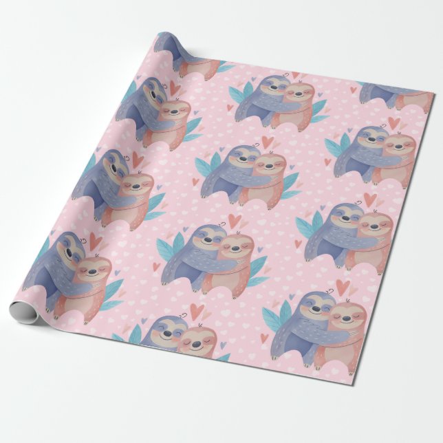 Papier Cadeau Saint Valentin (Déroulé)