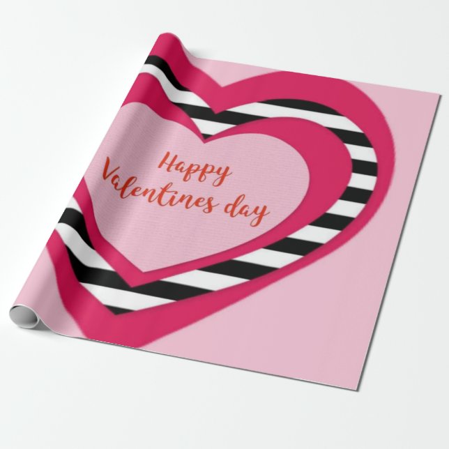 Papier Cadeau Saint Valentin (Déroulé)